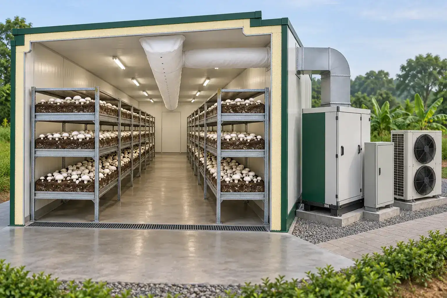 Modular cold room with Daikin condensing units